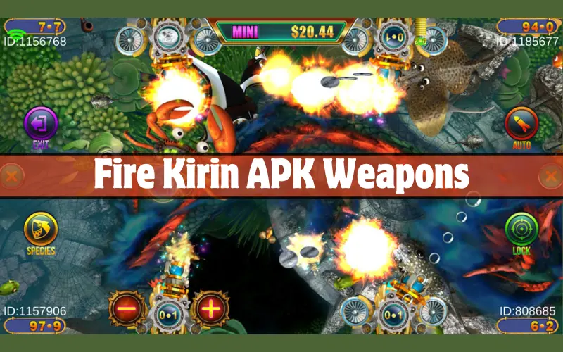 Fire Kirin APK Download Latest Version and Play Online 2025 4 Fire Kirin APK Weapons